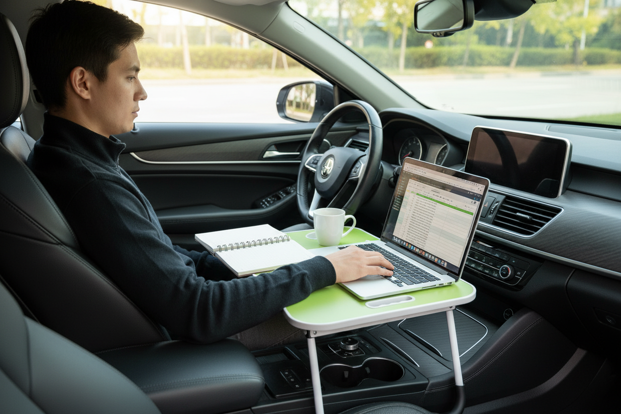 🖥️ Masa laptop pliantă 60×40 cm – practică & ușoară